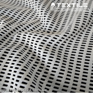 Сетка жаккард 2210D1C1 квадраты, белый