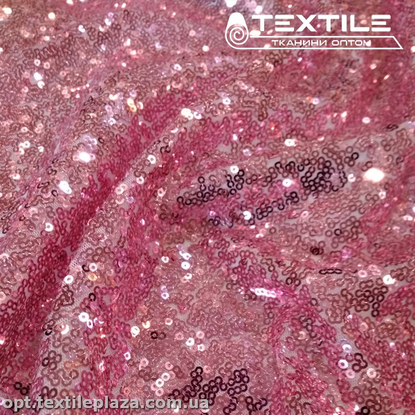Сетка пайетки 12873D1C6 розовый