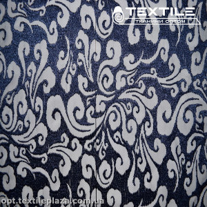 Сетка вышивка 3483D1C3 узор, синий