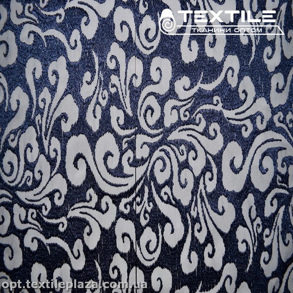 Сетка вышивка 3483D1C3 узор, синий