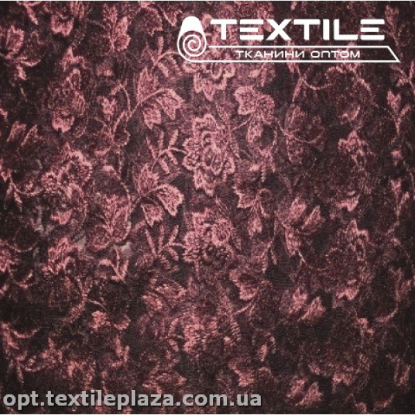 Сетка вышивка 44581D2C40 узор, коричневый