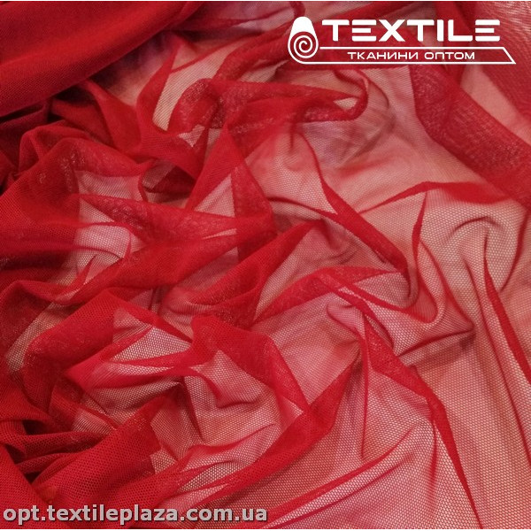 Сетка стрейч 90065C12 темно-красный