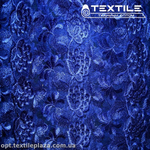 Сетка вышивка 44181D2C20 узор, синий