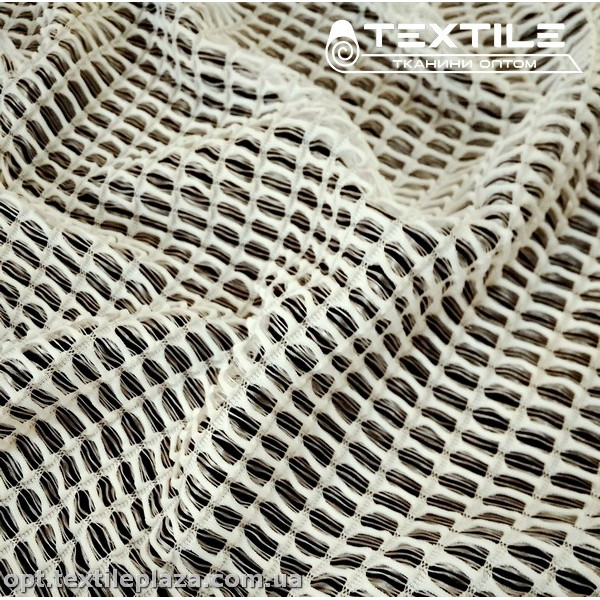 Сетка жаккард 12334D2C1 прорези, белый