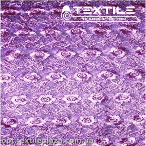 Сетка вышивка 5781D11C25 узор, сиреневый