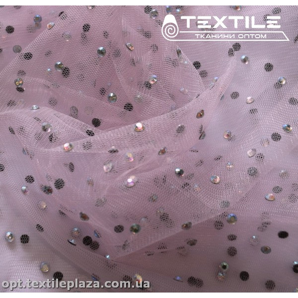 Сетка стразы 3909D1C4 розовый