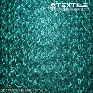 Сетка вышивка 19381D8C14 узор, морская волна