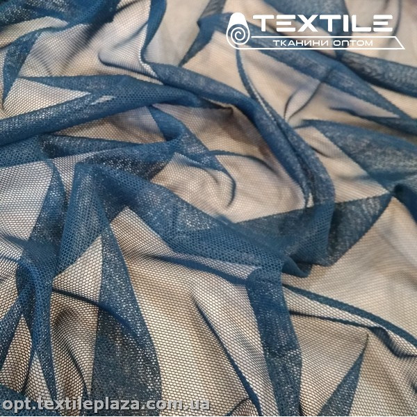 Сетка стрейч 90065C10 темно-синий