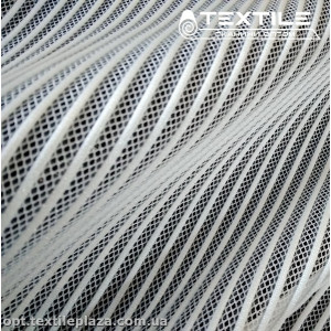 Сетка жаккард 12336D1C2 полоска, белый