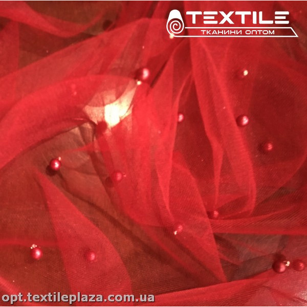 Сетка жемчуг 3240C4 красный