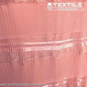 Сетка рюши 8987D3C3 гофре, персиковый