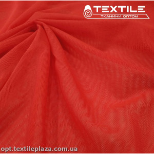 Сетка стрейч 15829C4 ярко-коралловый