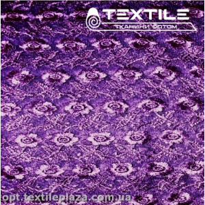 Сетка вышивка 5781D11C16 узор, фиолетовый