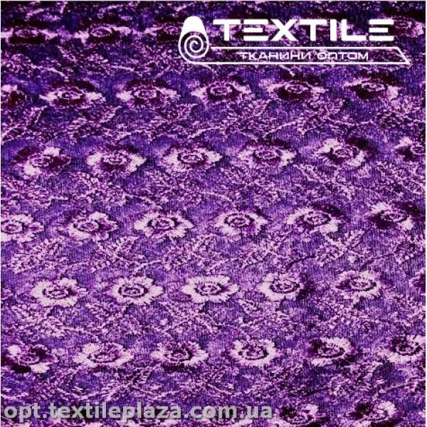 Сетка вышивка 5781D11C16 узор, фиолетовый