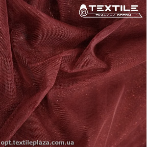 Сетка блестки 5250D10C27 марсал