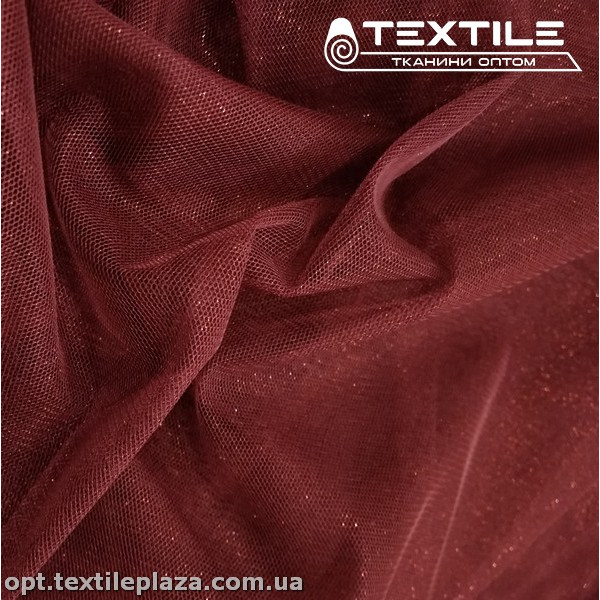 Сетка блестки 5250D10C27 марсал