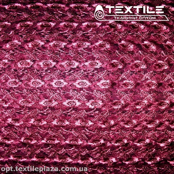 Сетка вышивка 5781D11C7 узор, фуксия