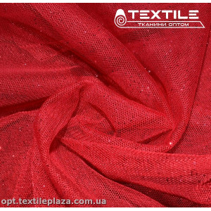 Сетка блестки 5250D12C20 узор, красный