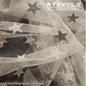 Сетка флок 3024D1C1 звезды, белый