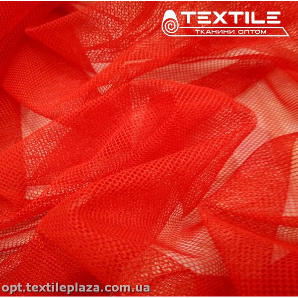Сетка стрейч 10973C5 красный