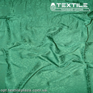 Шелк жаккард 2622 D2C4 зеленый
