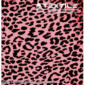 Шёлк Кобра цветной 10120D2C2 леопард, темно-розовый