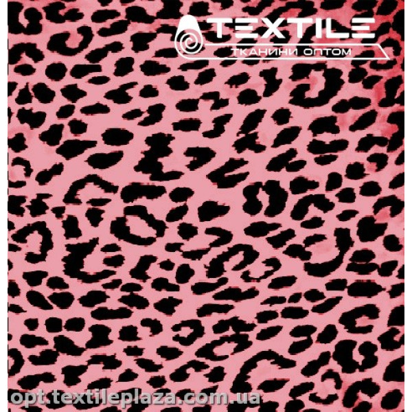 Шёлк Кобра цветной 10120D2C2 леопард, темно-розовый