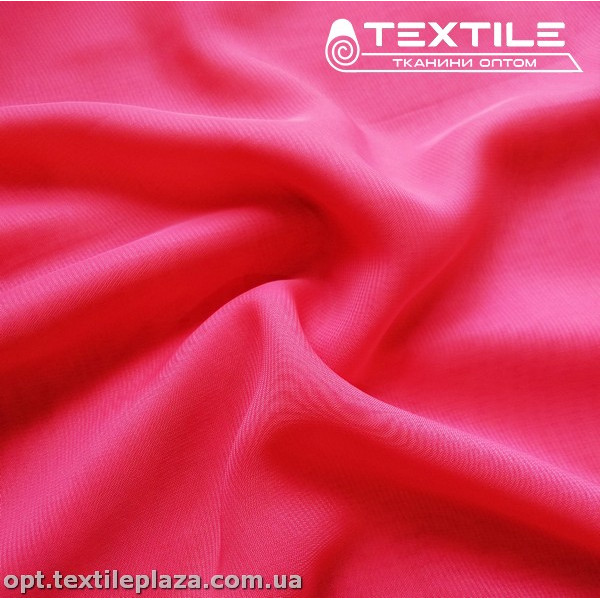 Шифон однотонный 20863C13 коралловый