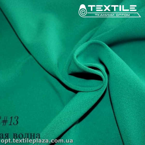Креп шифон однотонный 3929C13 морская волна