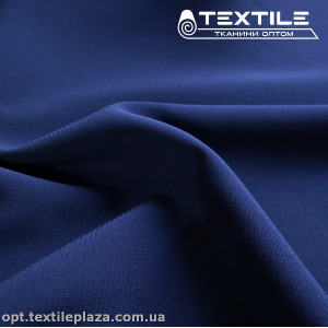 Шифон стрейчевый однотонный 10537C27 темно-синий
