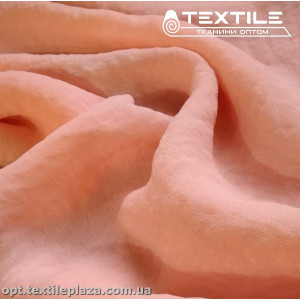 Шифон крэш однотонный 2697C8 Жоржет Peach светло-лососевый