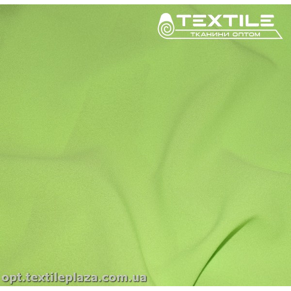 Креп шифон однотонный 1429C3 неоново-лаймовый