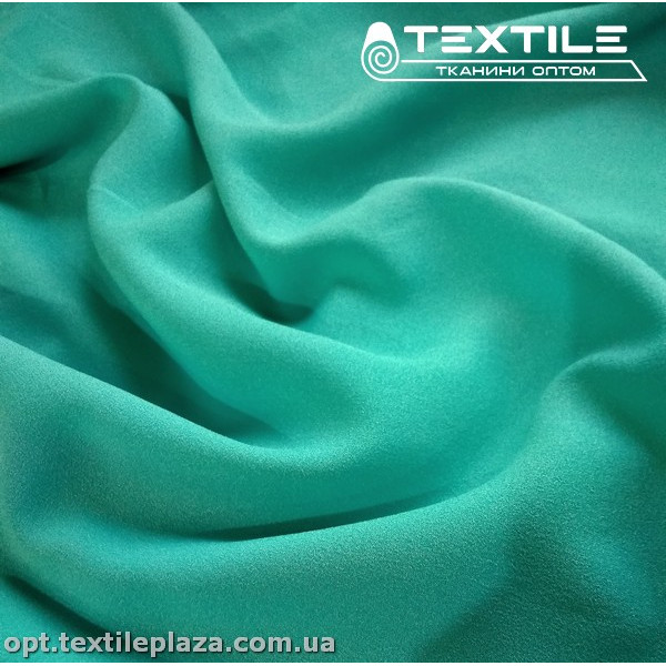 Креп шифон однотонный 3680C6 бирюзовый