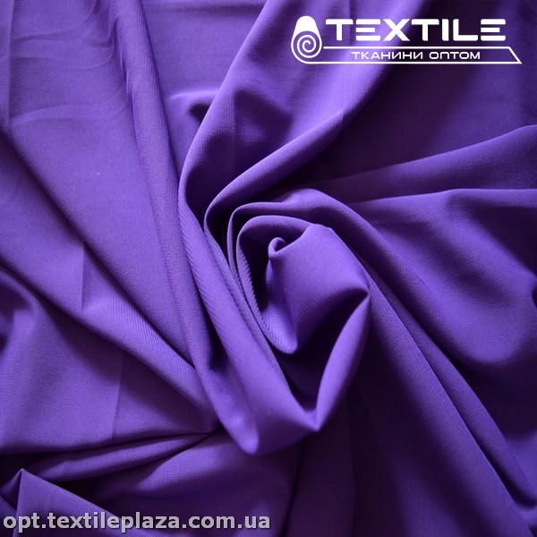 Шифон стрейчевый однотонный 12619C8 ярко-фиолетовый