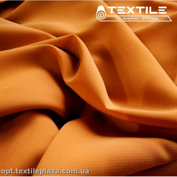 Шифон стрейчевый однотонный 1181C14 песочно-бежевый