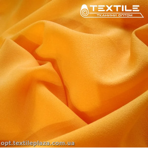 Креп шифон однотонный 2073C18 оранжево-желтый