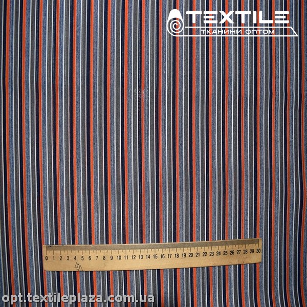 Шифон цветной 3166D3C2 Dobby полоска, красный