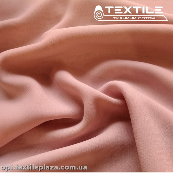 Шифон однотонный 3883C3 пудрово-розовый