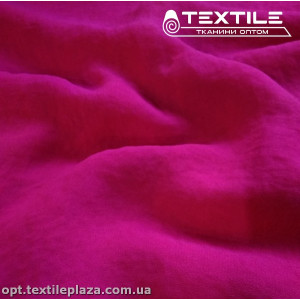 Шифон крэш однотонный 2697C28 Жоржет Peach фуксия