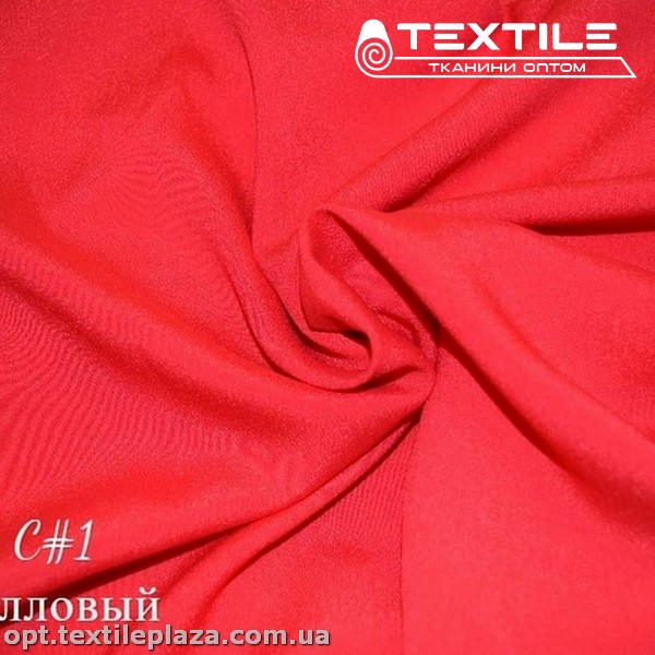 Креп шифон однотонный 2246C1 коралловый