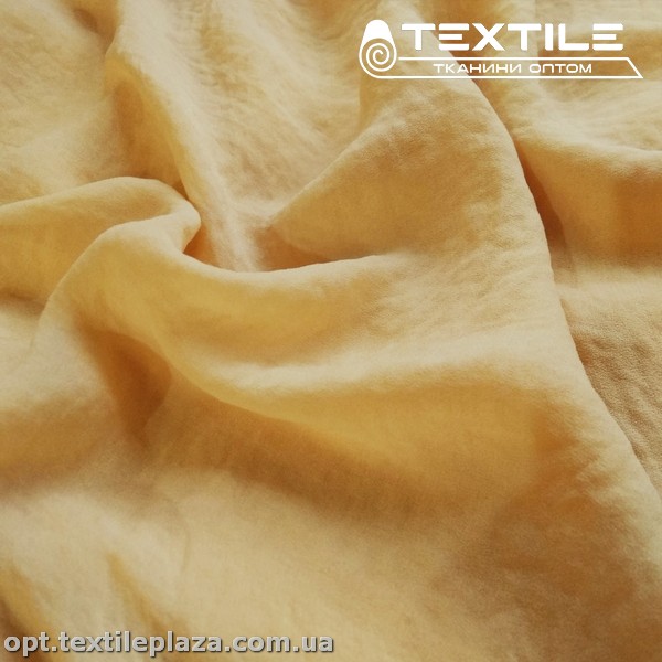 Шифон крэш однотонный 2697C17 Жоржет Peach песочный