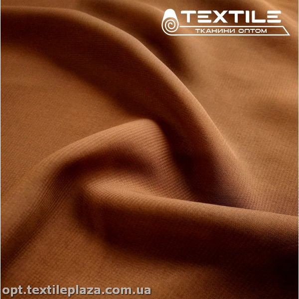 Шифон однотонный 14107C22 светло-коричневый