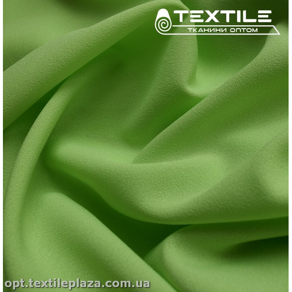 Креп шифон однотонный 1429C7 салатово-лаймовый