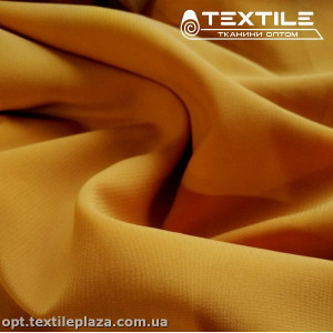 Шифон стрейчевый однотонный 11248C2 горчичный