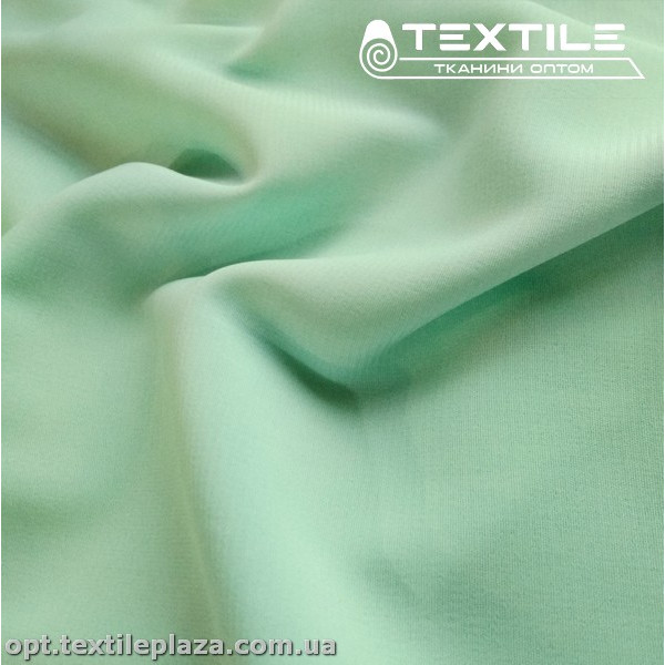 Шифон стрейчевый однотонный 10537C11 светло-мятный