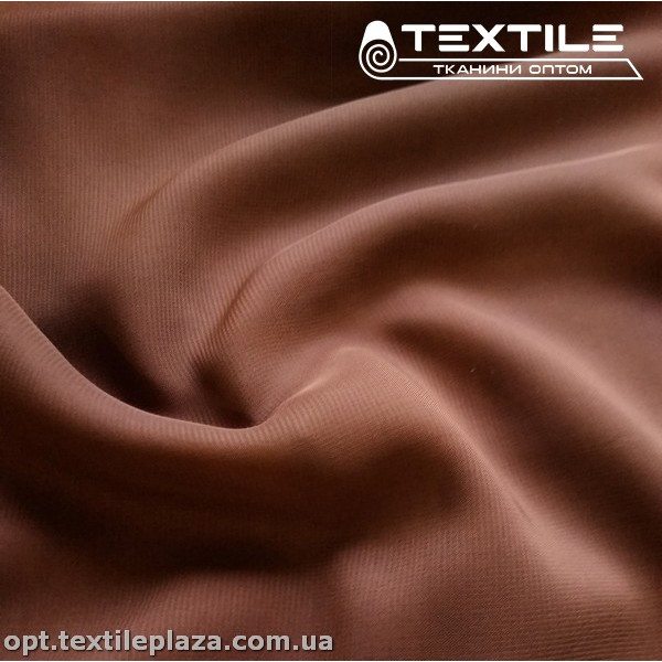 Шифон однотонный 10750C11 коричневый