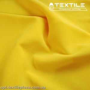 Шифон стрейчевый однотонный 10537C15 лимонно-желтый