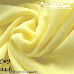 Шифон однотонный 21721C9 лимонно-желтый