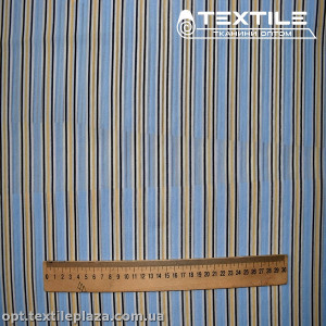 Шифон цветной 3166D4C1 Dobby полоска, голубой