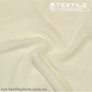 Шифон однотонный 4107C2 молочный